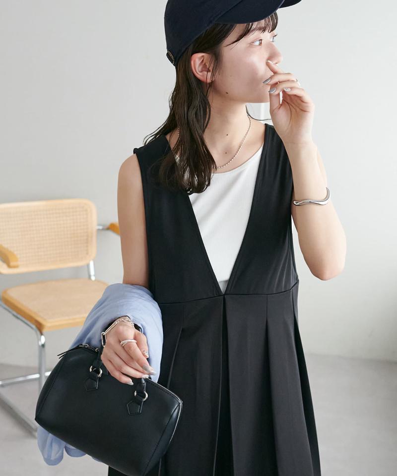 【WEB限定】プリーツサロペット