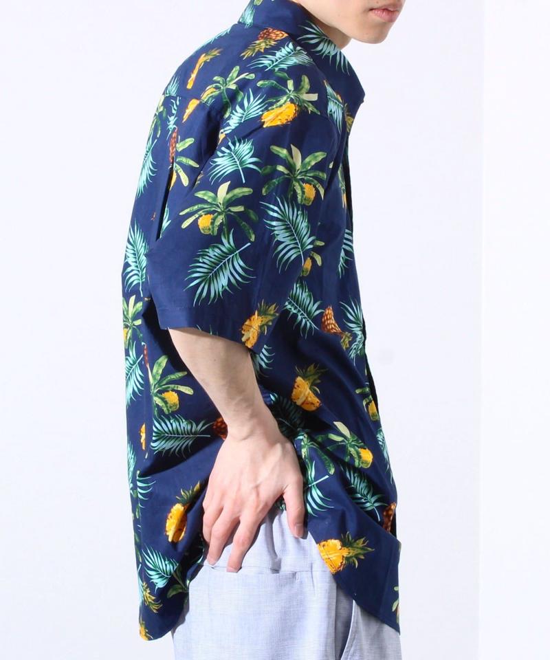 【GLOSTER】TROPICALシャツ レギュラーカラー アロハシャツ