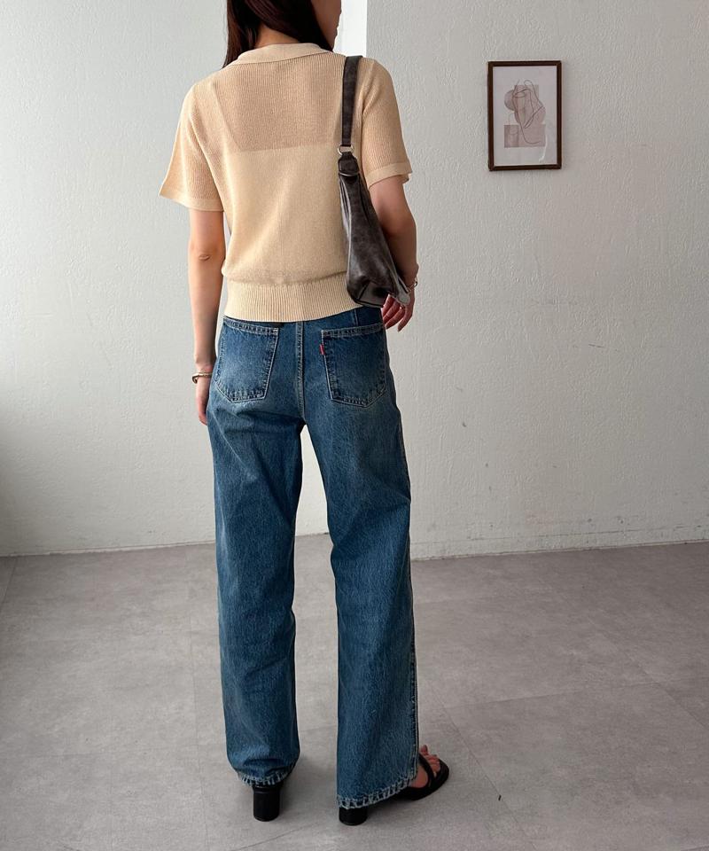 【WEB限定】衿付きニットカーディガン