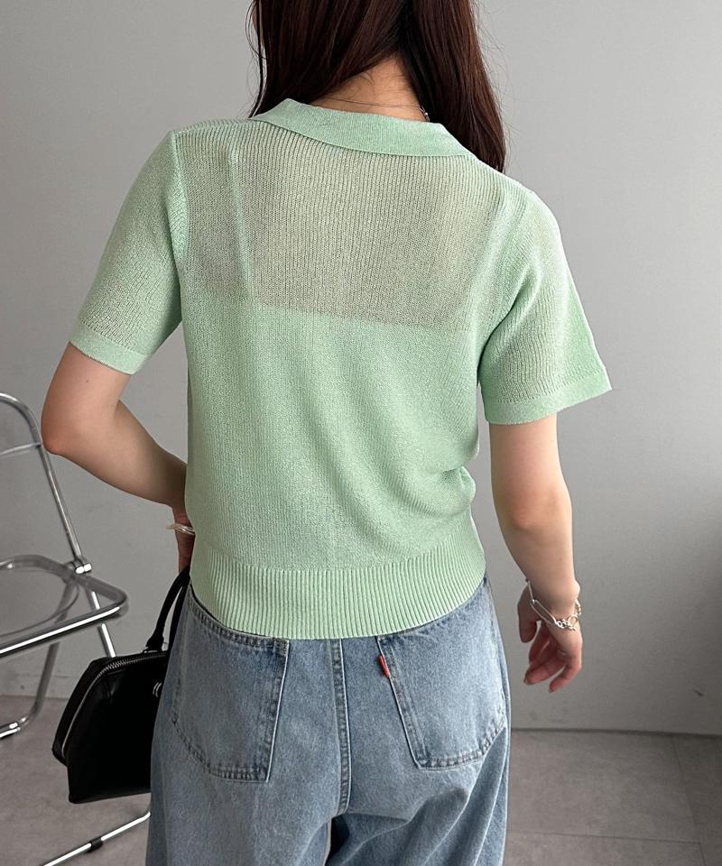 【WEB限定】衿付きニットカーディガン