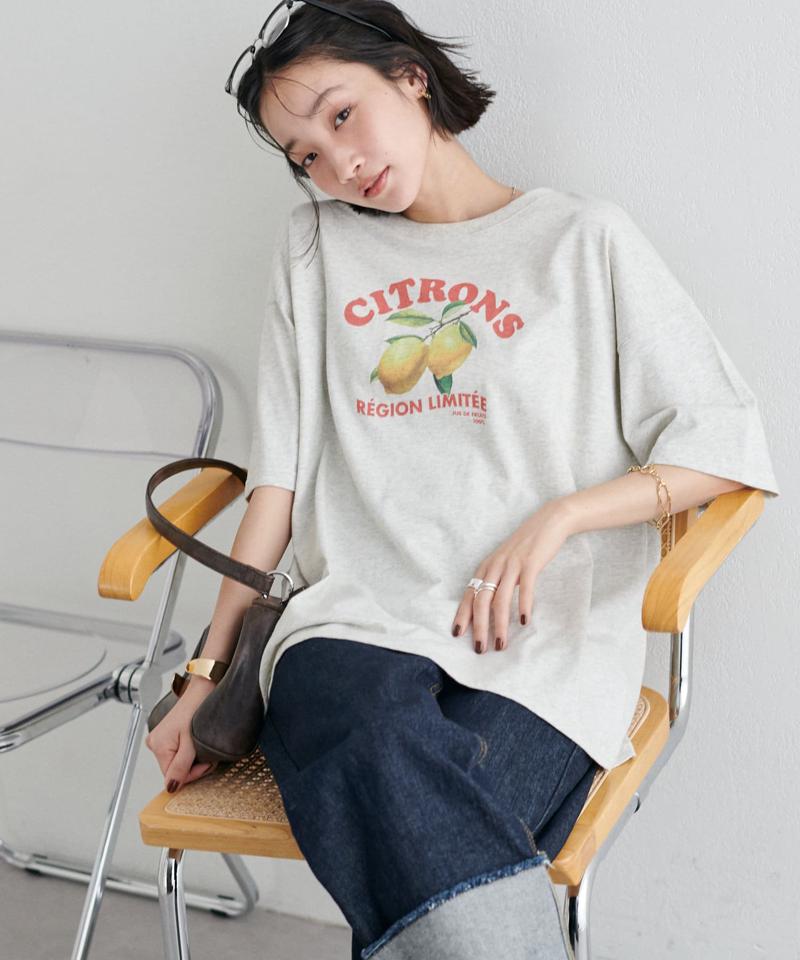 【ユニセックス】レモングラフィックTシャツ《WEB限定カラーあり》