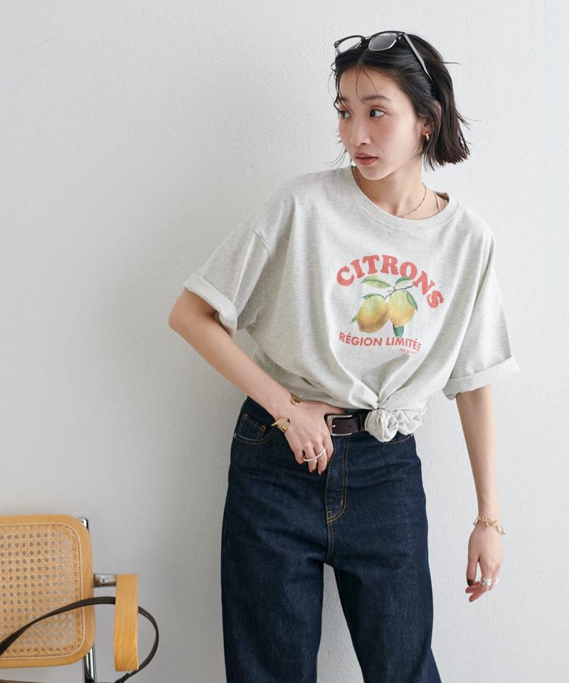 【ユニセックス】レモングラフィックTシャツ《WEB限定カラーあり》