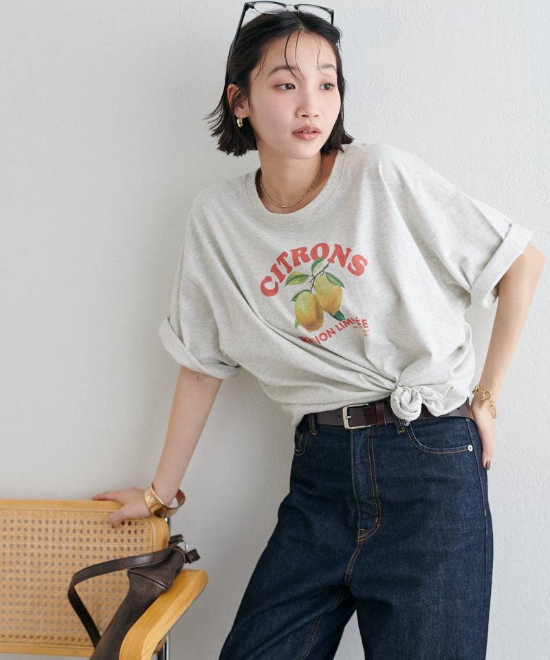 【ユニセックス】レモングラフィックTシャツ《WEB限定カラーあり》