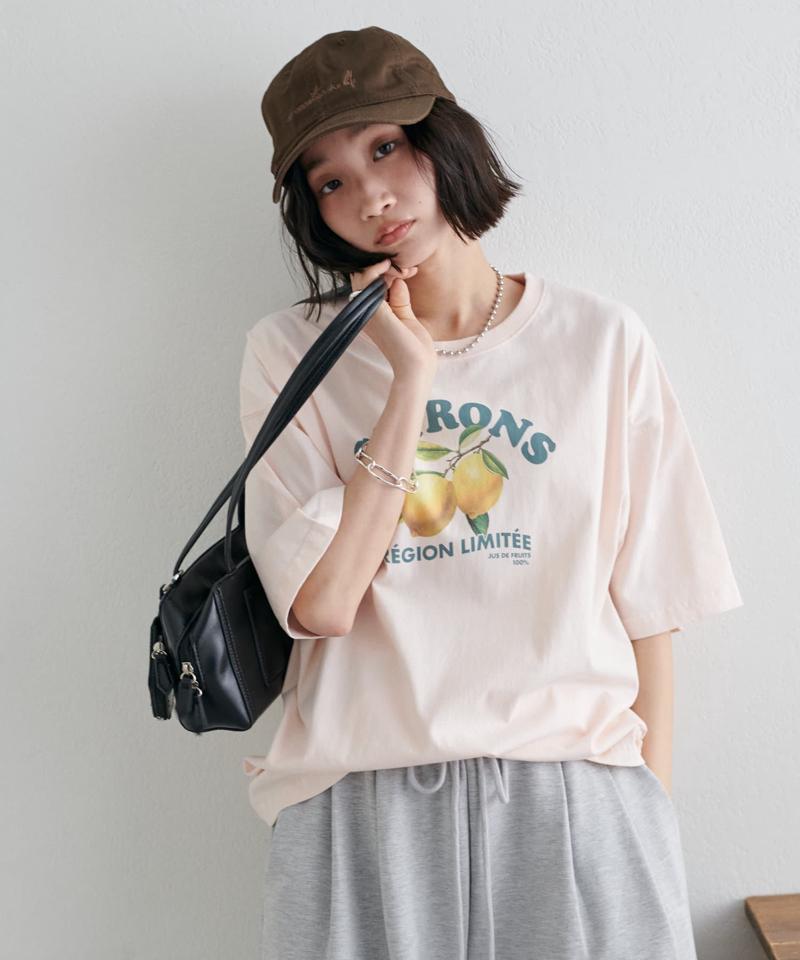 【ユニセックス】レモングラフィックTシャツ《WEB限定カラーあり》