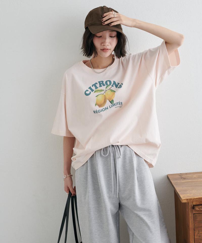 【ユニセックス】レモングラフィックTシャツ《WEB限定カラーあり》
