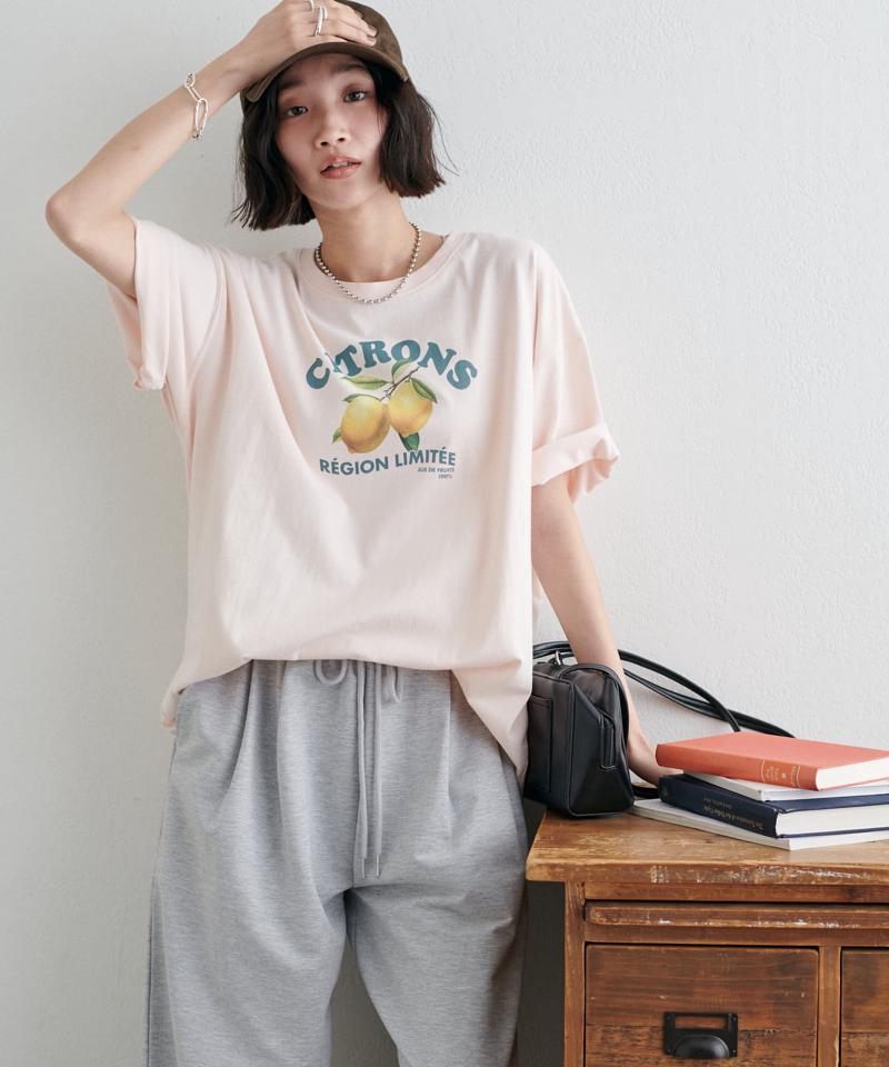【ユニセックス】レモングラフィックTシャツ《WEB限定カラーあり》