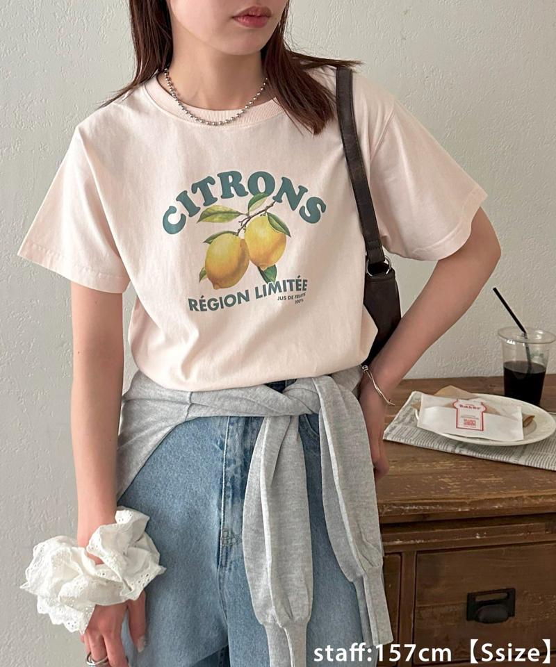 【ユニセックス】レモングラフィックTシャツ《WEB限定カラーあり》