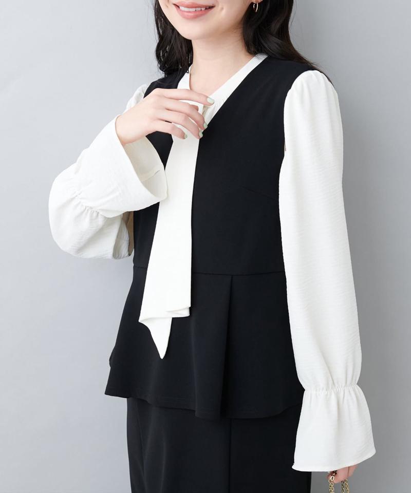 【natural couture】セレモニーワンピース+ブラウスセット