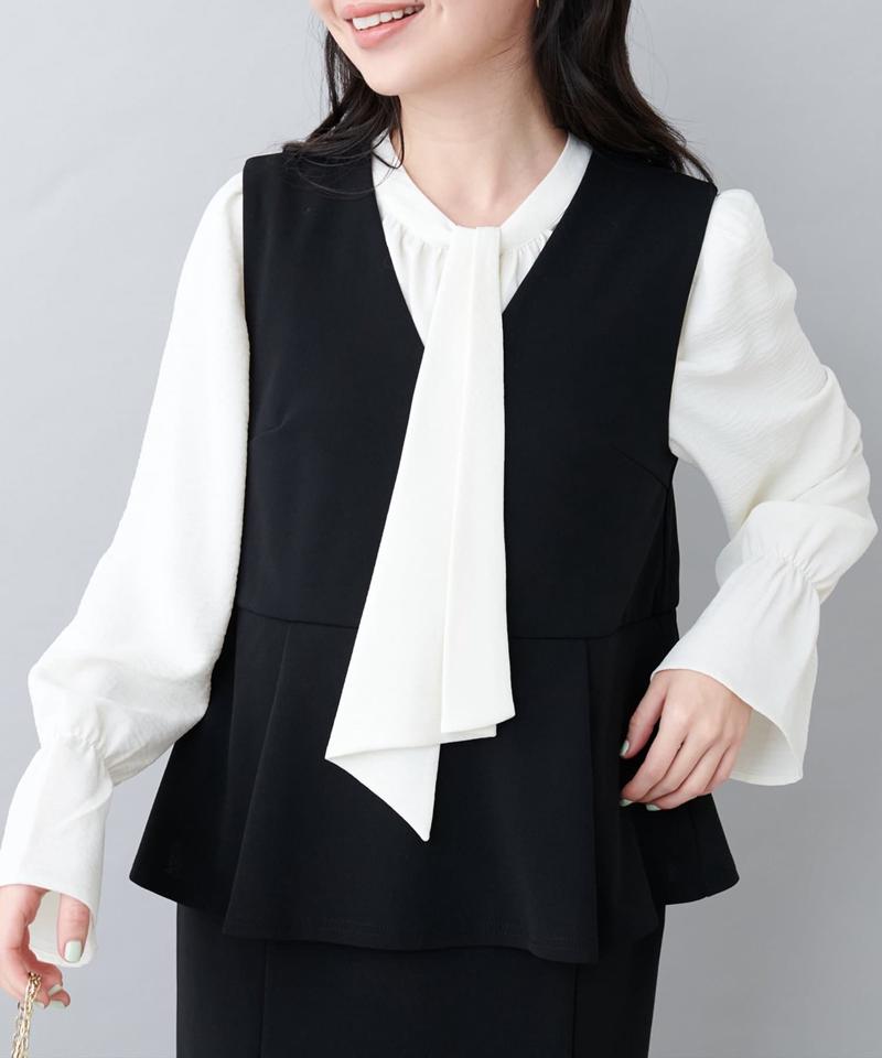 【natural couture】セレモニーワンピース+ブラウスセット