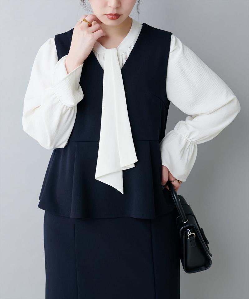 【natural couture】セレモニーワンピース+ブラウスセット