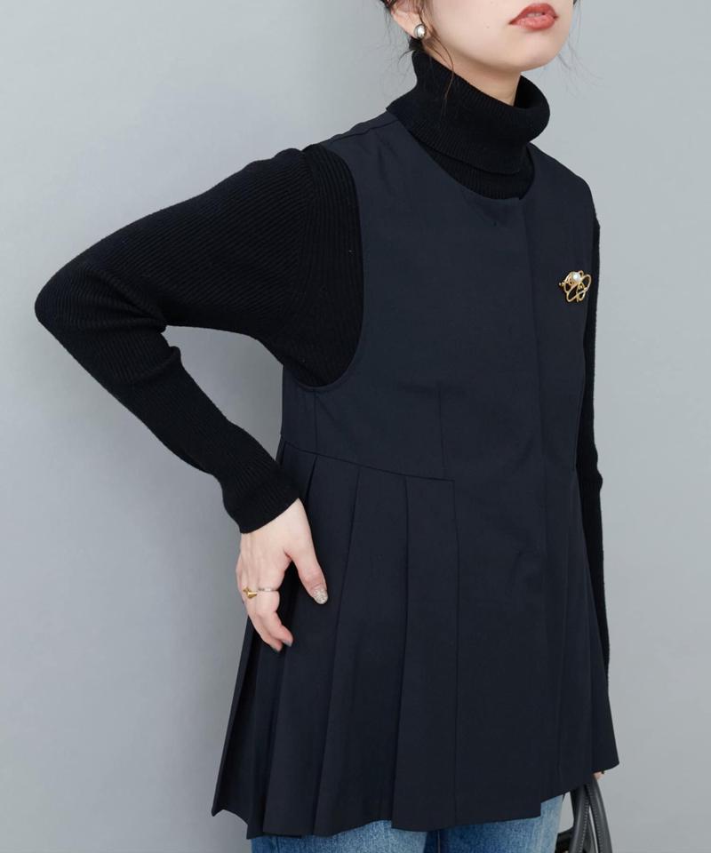 【natural couture】ツイルタックベスト