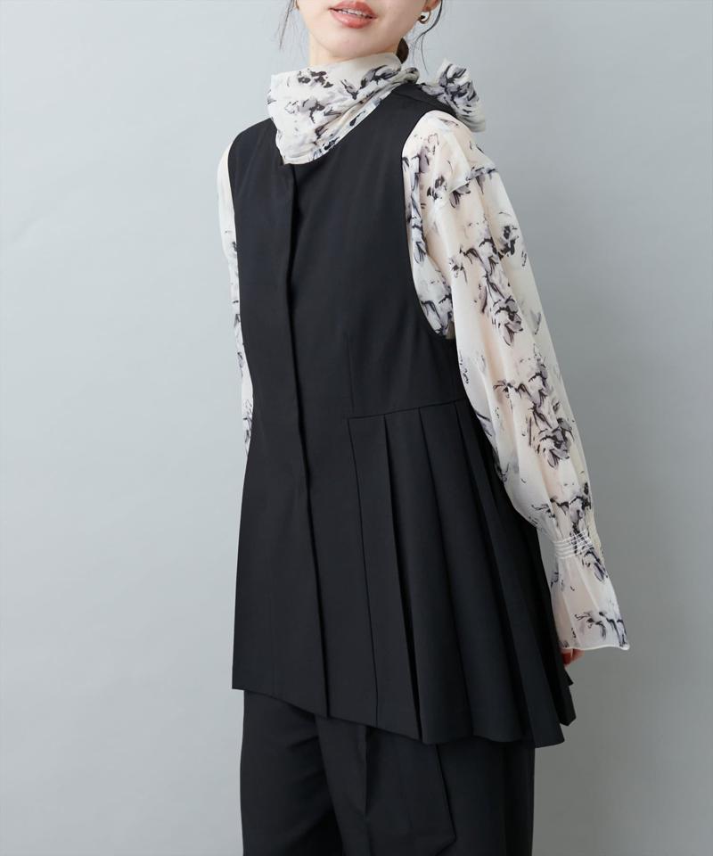 【natural couture】ツイルタックベスト