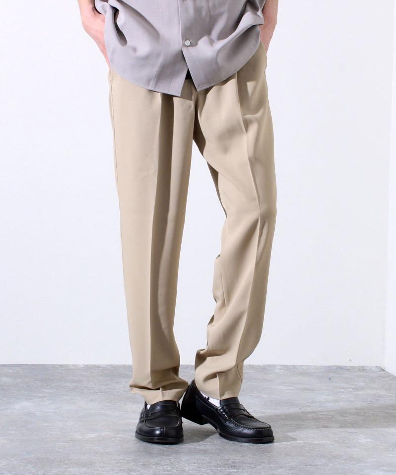 【セットアップ着用可能】【GLOSTER】ノーカラーセットパンツ イージーパンツ