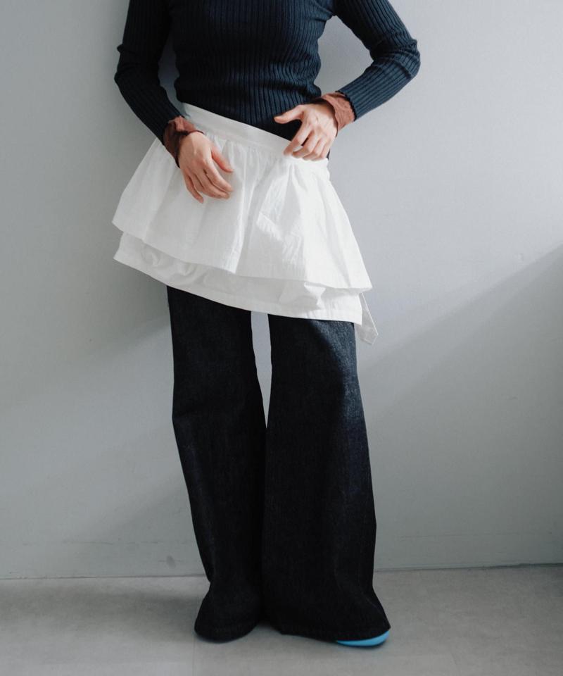 Gather frill pocket belt-S