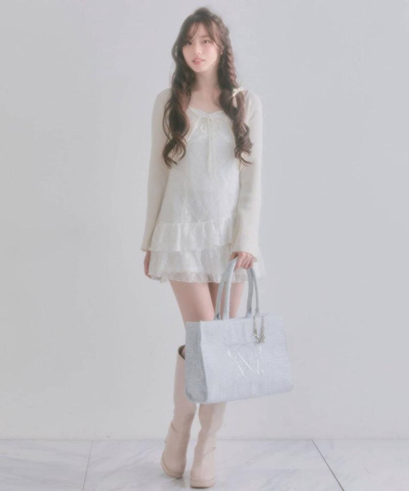 【大容量/推し活】Aimerianejoieチャーム付きキャリーオントート