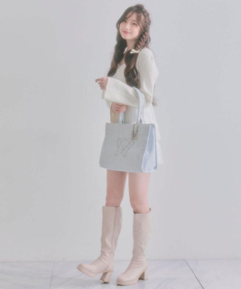 【大容量/推し活】Aimerianejoieチャーム付きキャリーオントート