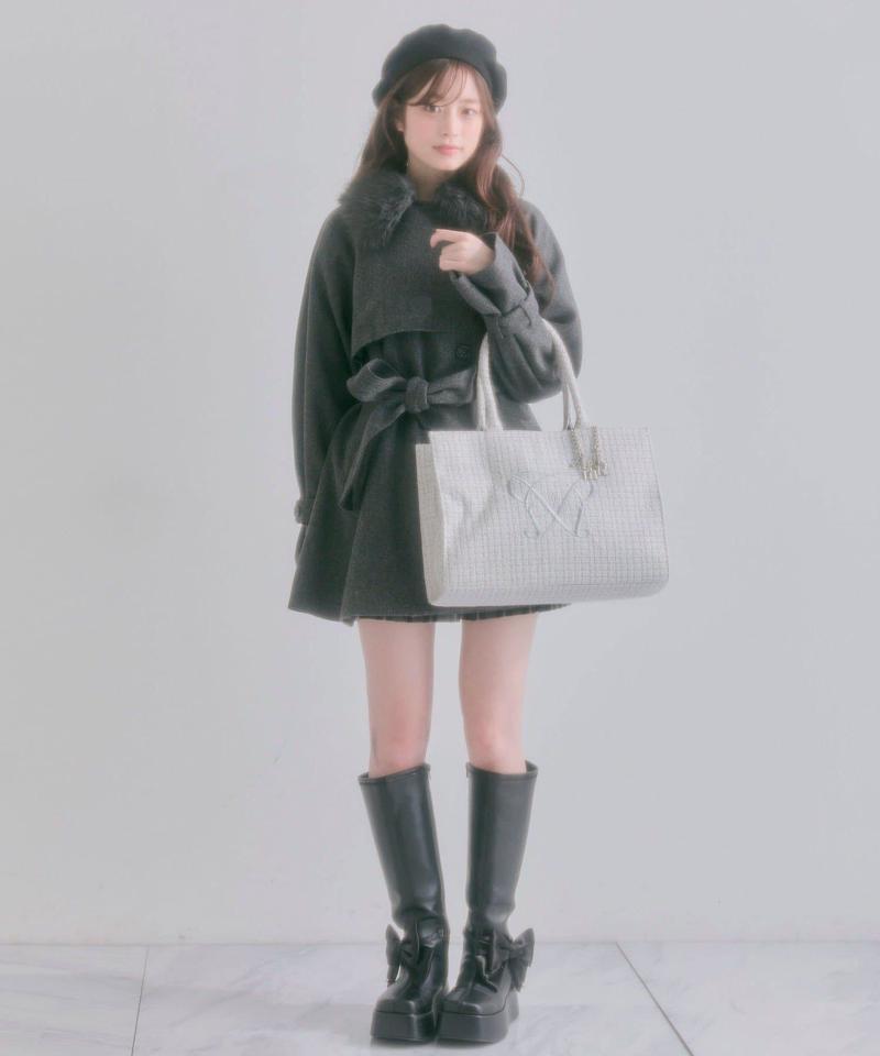 【大容量/推し活】Aimerianejoieチャーム付きキャリーオントート