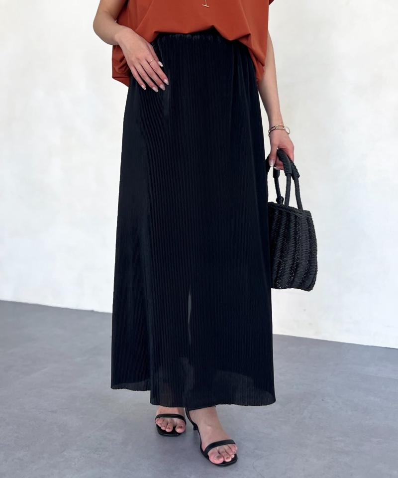 プリーツナロースカート
