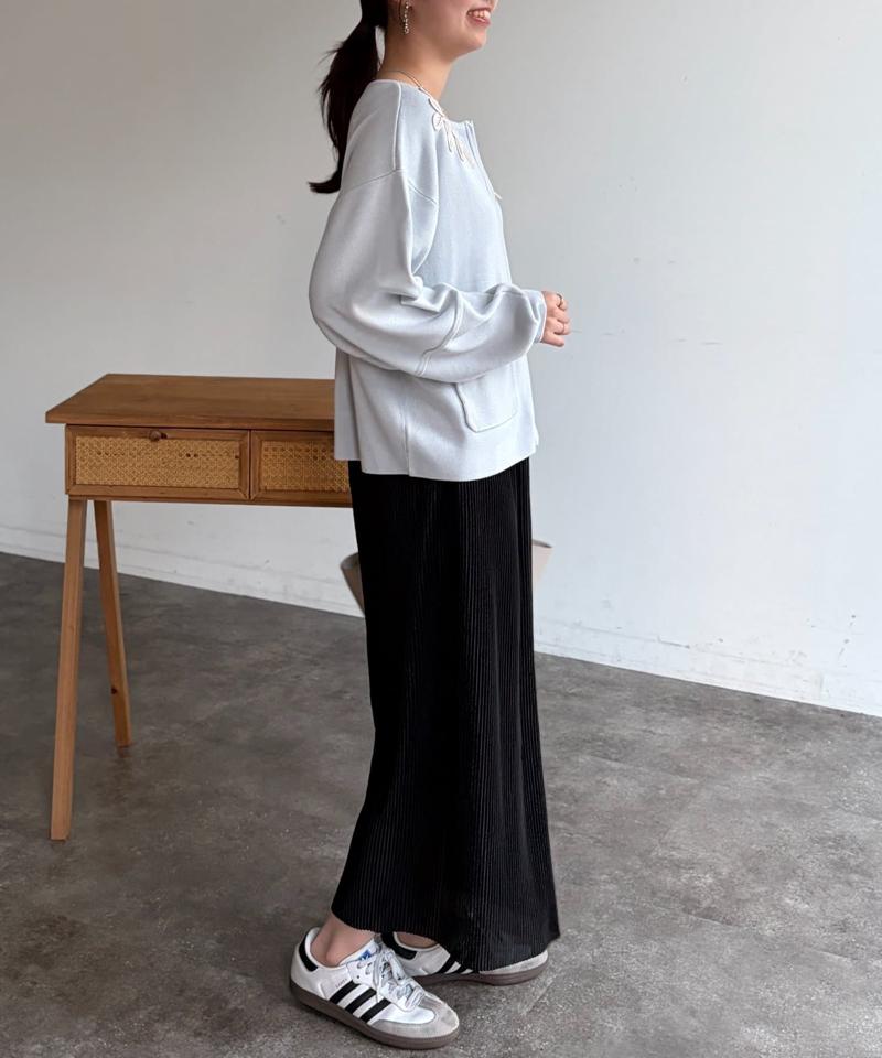 プリーツナロースカート