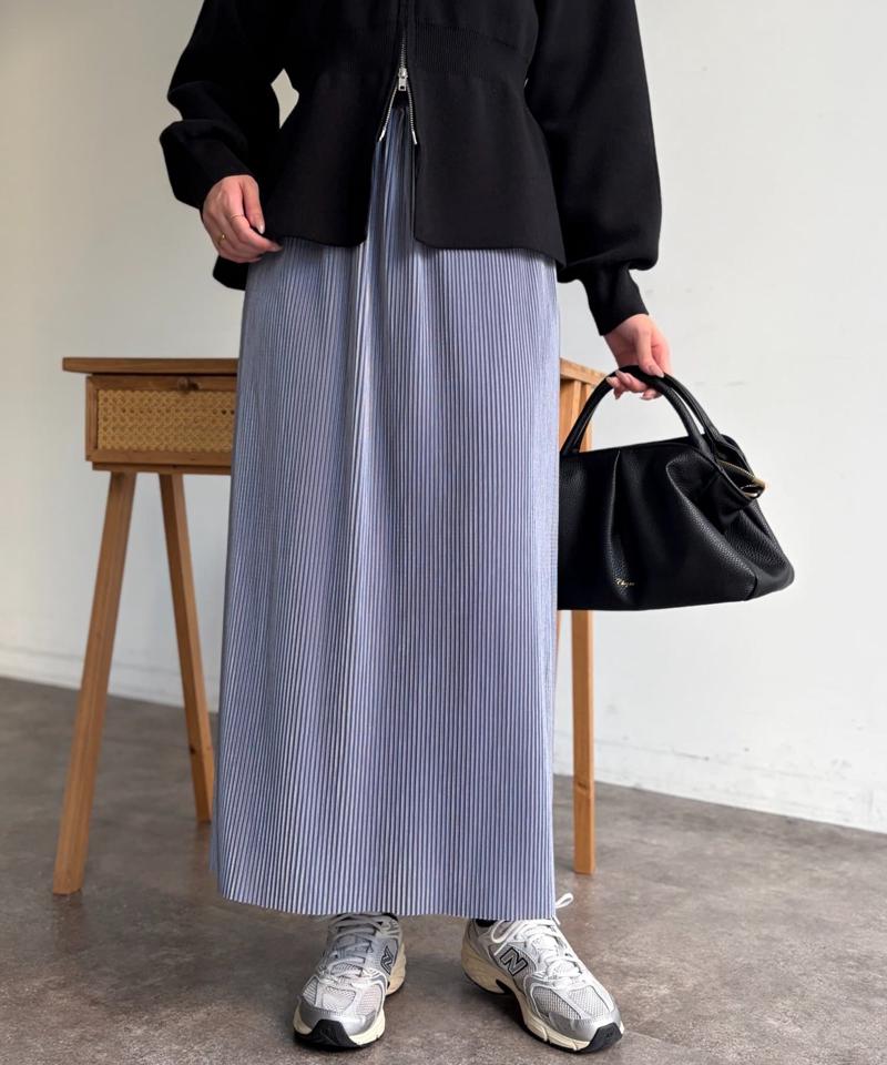 プリーツナロースカート