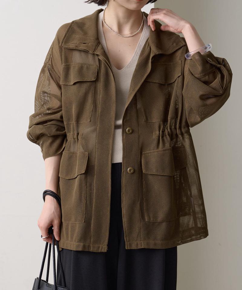 メッシュスタンドブルゾン