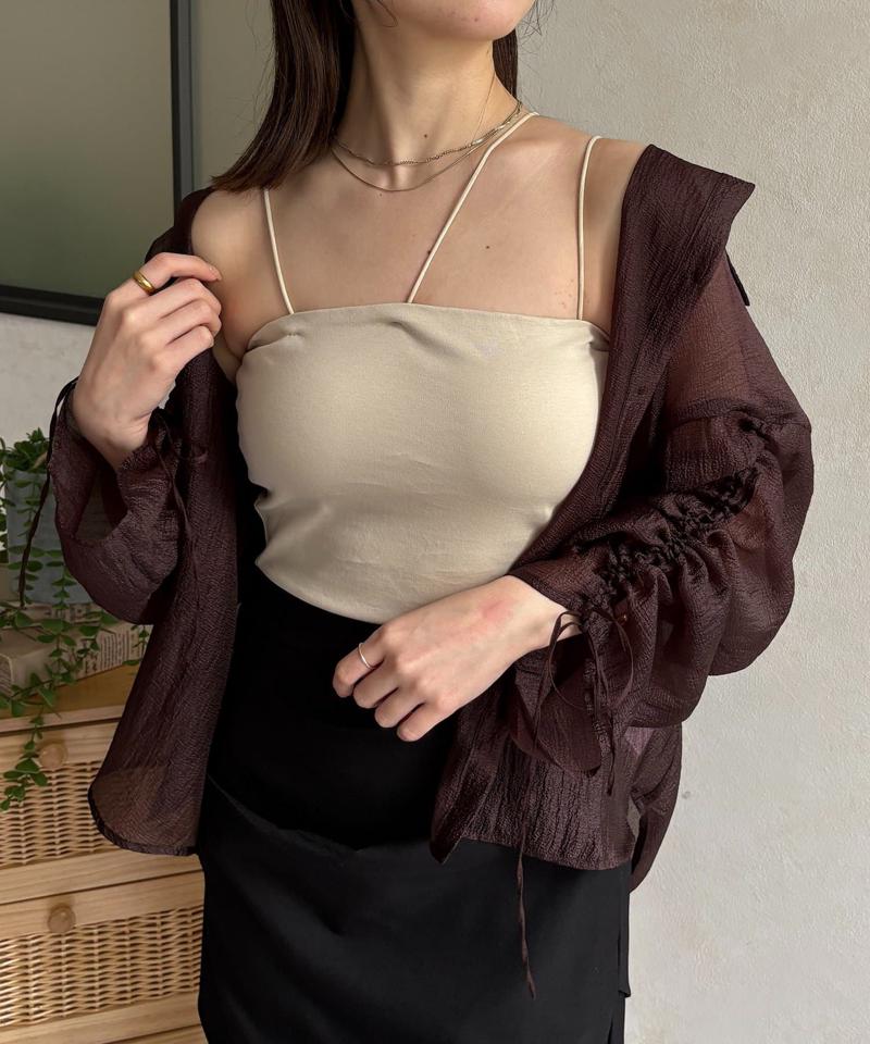 【新色登場！】アシメストラップカップ付きキャミ