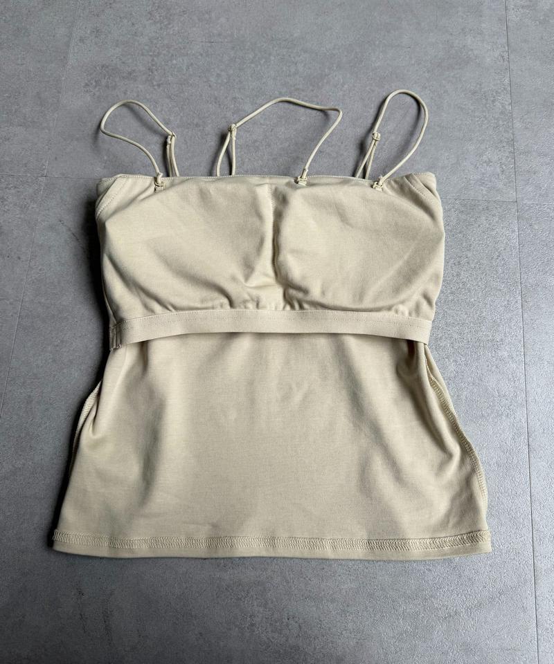 【新色登場！】アシメストラップカップ付きキャミ