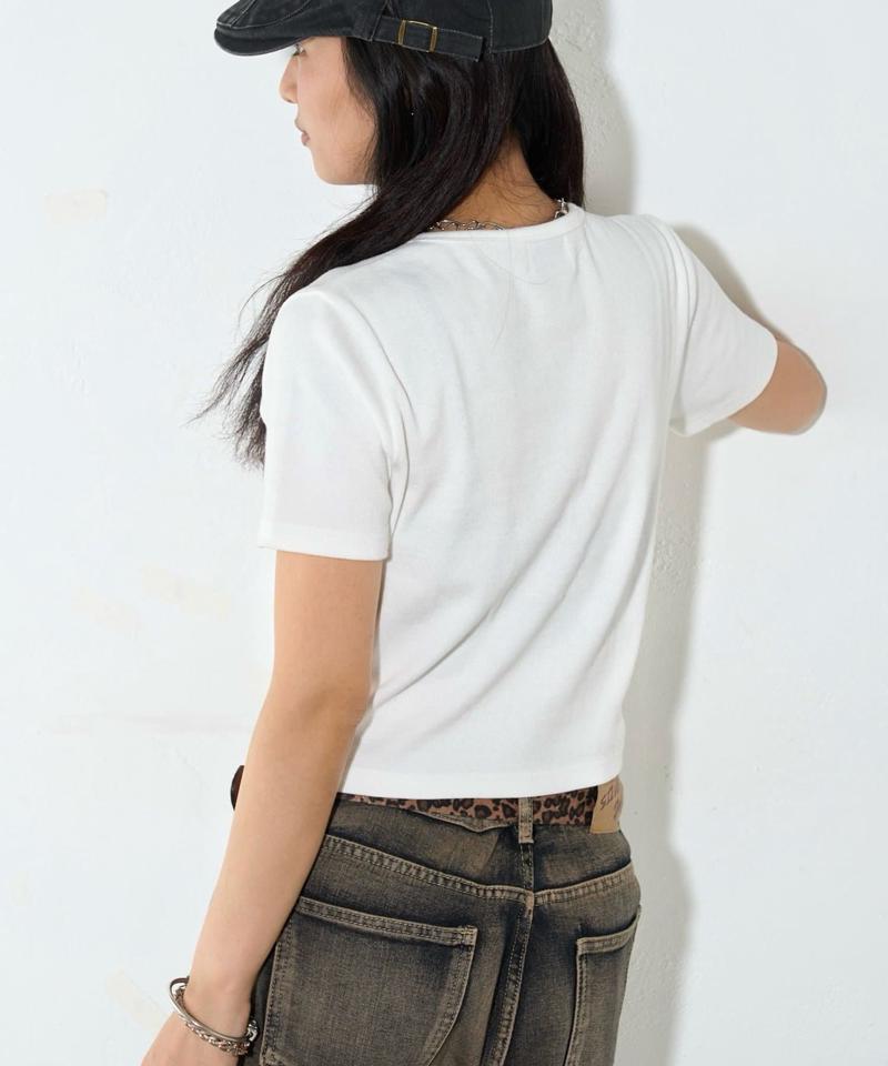 【２サイズ 】ヘンリーネックTEE