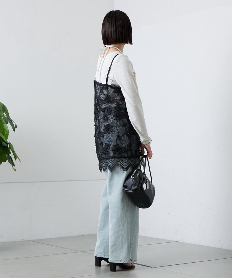 レースVキャミチュニック