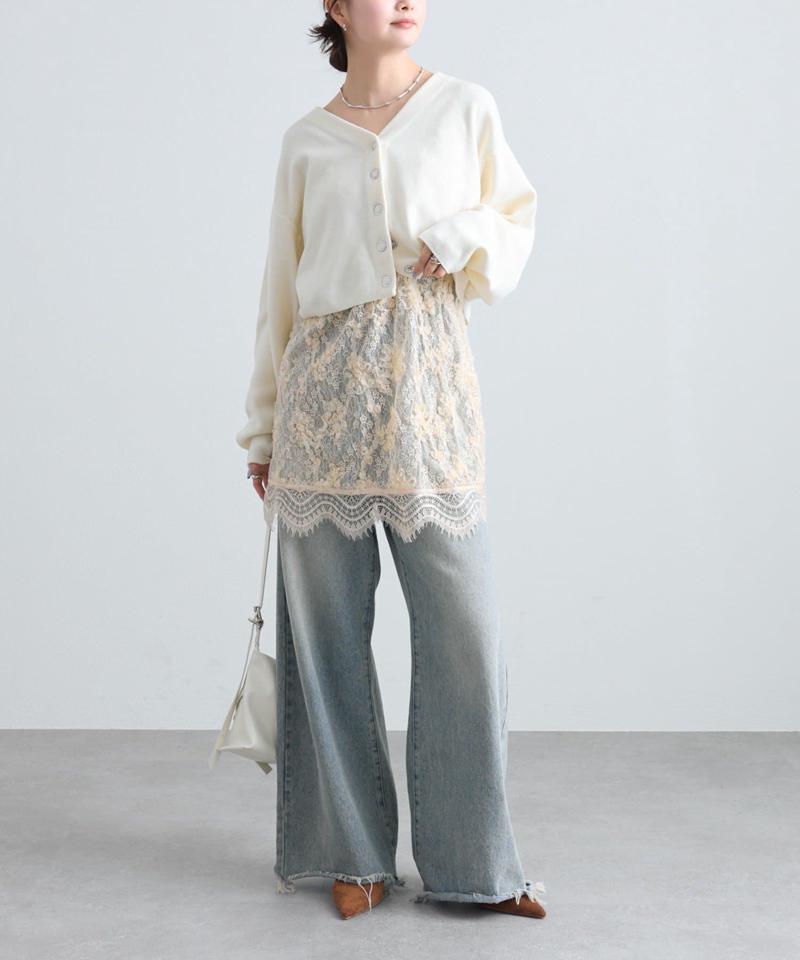 レースVキャミチュニック