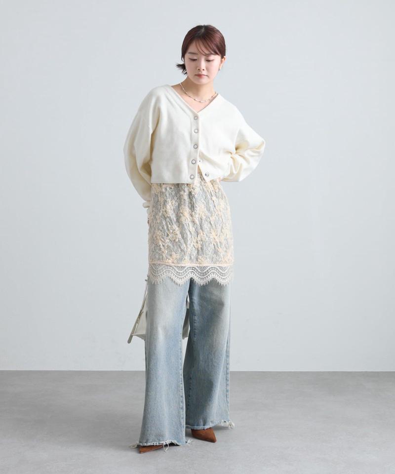 レースVキャミチュニック