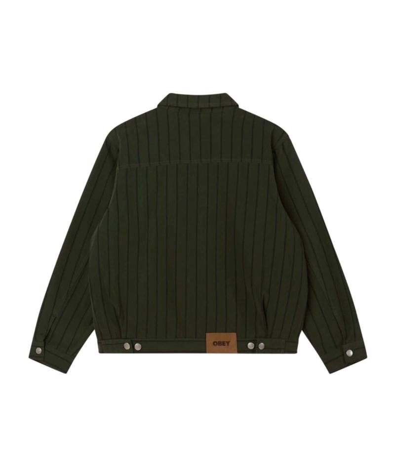 【OBEY/オベイ】STRIPE ZIP UP JACKET