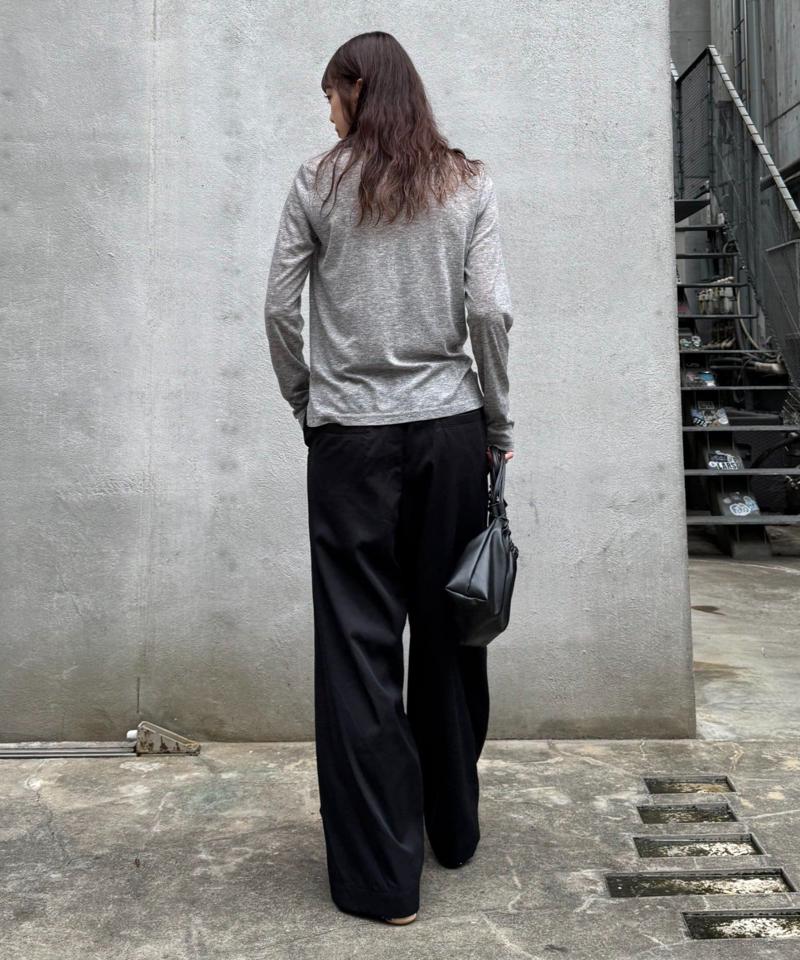 【低身長・高身長対応/サイズ展開あり】【新色追加】スタイルアップ柔らかワイドイージーパンツ