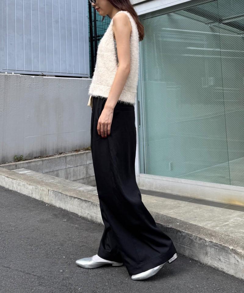 【低身長・高身長対応/サイズ展開あり】【新色追加】スタイルアップ柔らかワイドイージーパンツ