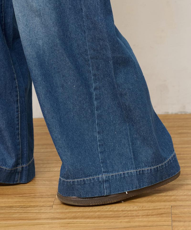 【低身長・高身長対応/サイズ展開あり】【新色追加】スタイルアップ柔らかワイドイージーパンツ