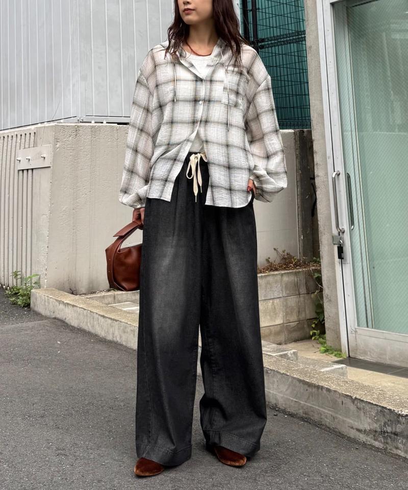 【低身長・高身長対応/サイズ展開あり】【新色追加】スタイルアップ柔らかワイドイージーパンツ