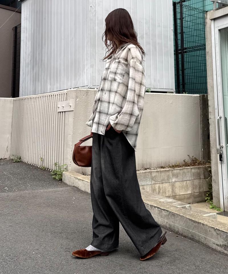 【低身長・高身長対応/サイズ展開あり】【新色追加】スタイルアップ柔らかワイドイージーパンツ