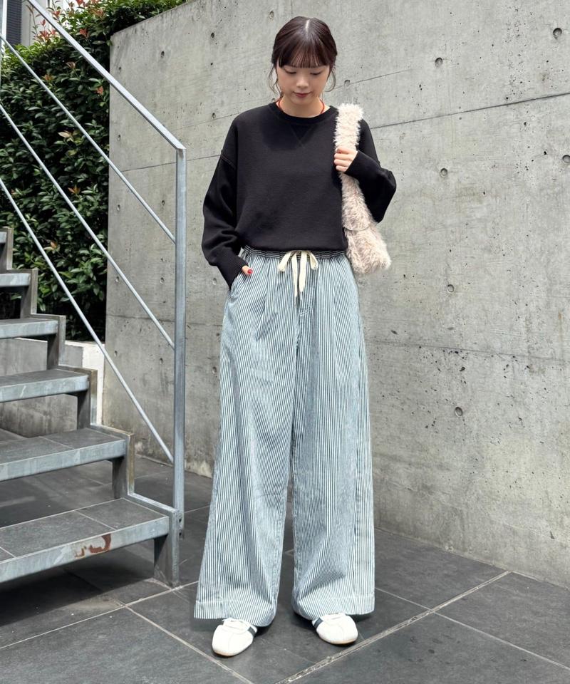 【低身長・高身長対応/サイズ展開あり】【新色追加】スタイルアップ柔らかワイドイージーパンツ