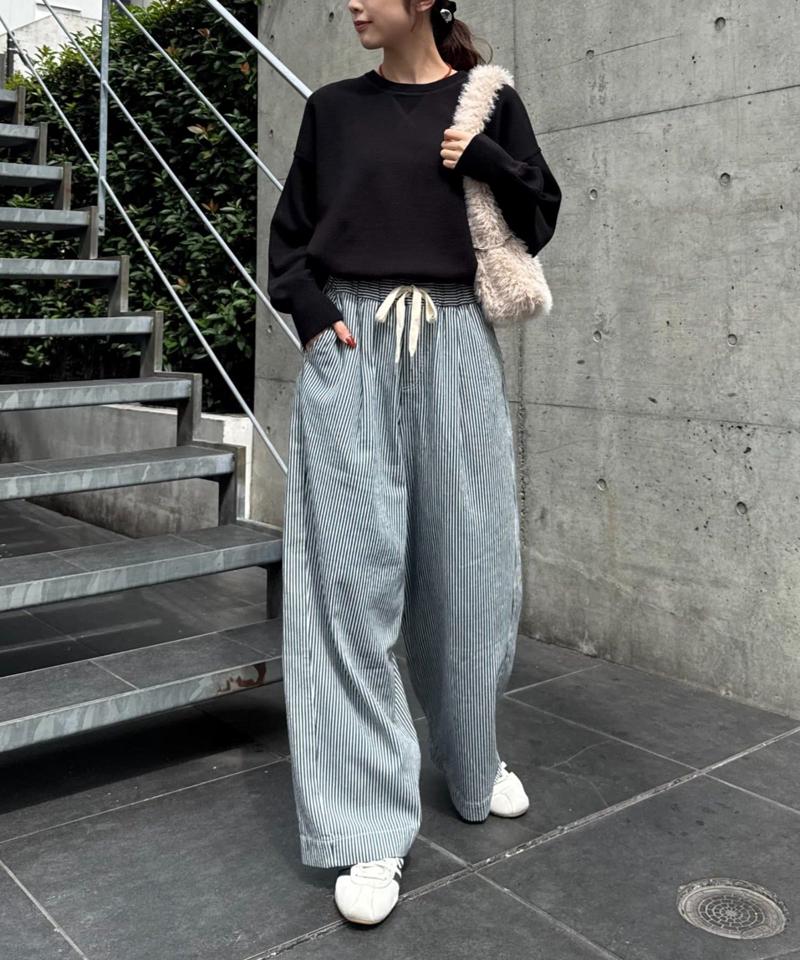 【低身長・高身長対応/サイズ展開あり】【新色追加】スタイルアップ柔らかワイドイージーパンツ