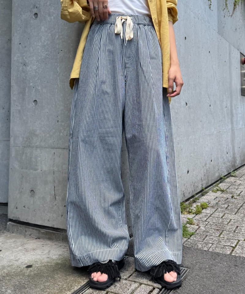 【低身長・高身長対応/サイズ展開あり】【新色追加】スタイルアップ柔らかワイドイージーパンツ