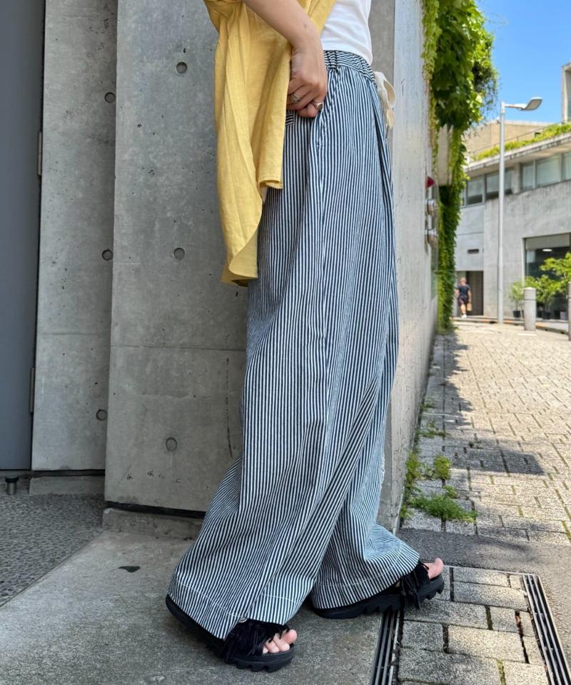 【低身長・高身長対応/サイズ展開あり】【新色追加】スタイルアップ柔らかワイドイージーパンツ