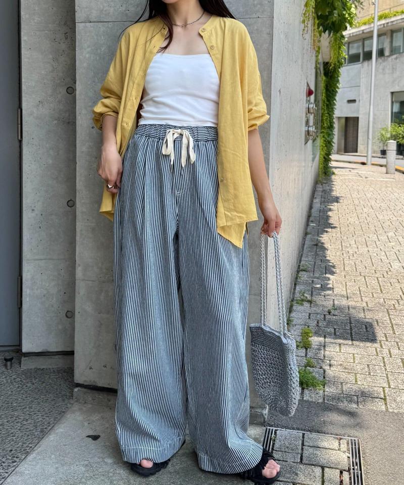 【低身長・高身長対応/サイズ展開あり】【新色追加】スタイルアップ柔らかワイドイージーパンツ