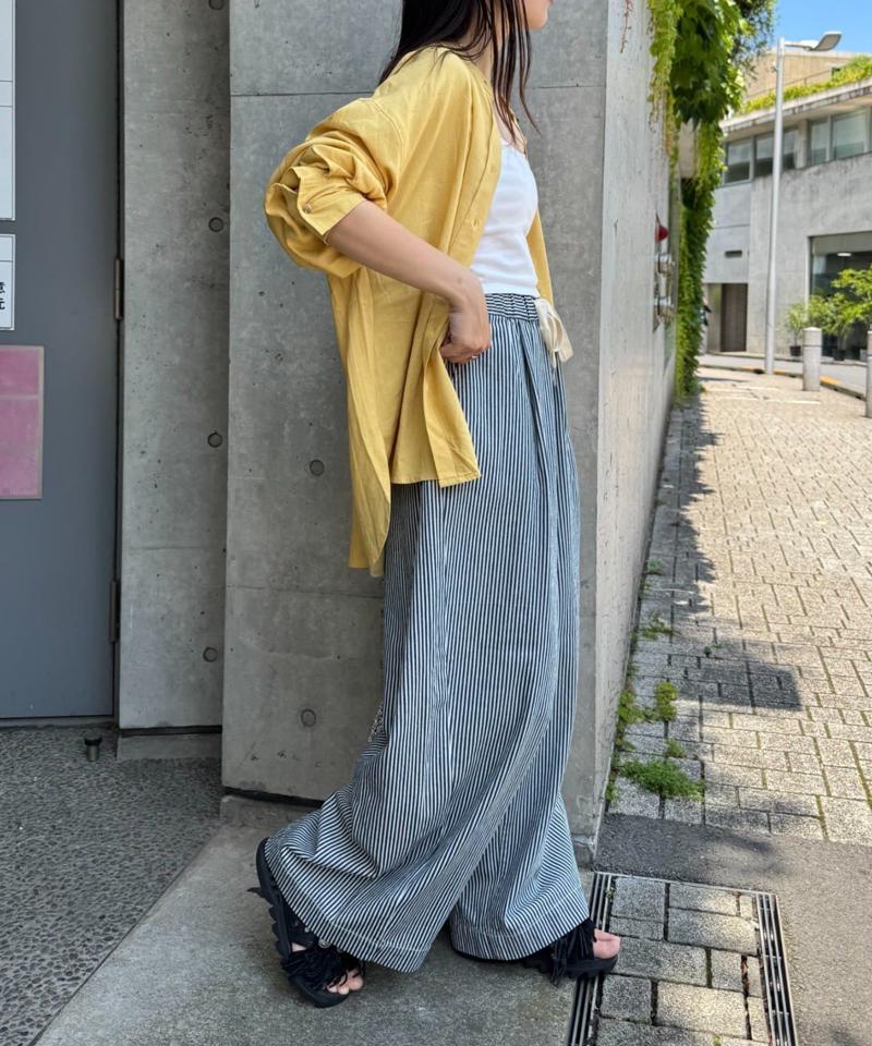 【低身長・高身長対応/サイズ展開あり】【新色追加】スタイルアップ柔らかワイドイージーパンツ