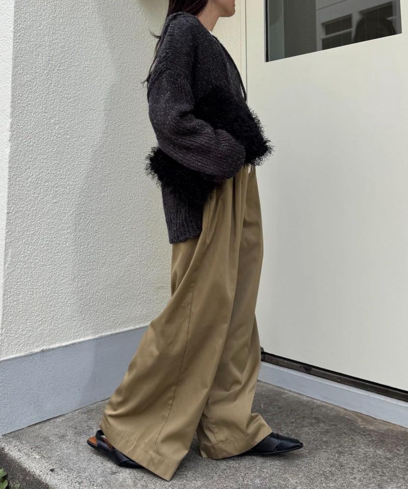 【低身長・高身長対応/サイズ展開あり】【新色追加】スタイルアップ柔らかワイドイージーパンツ