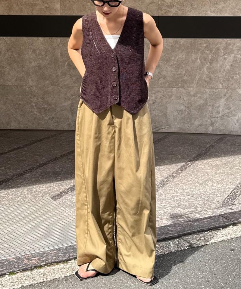 【低身長・高身長対応/サイズ展開あり】【新色追加】スタイルアップ柔らかワイドイージーパンツ