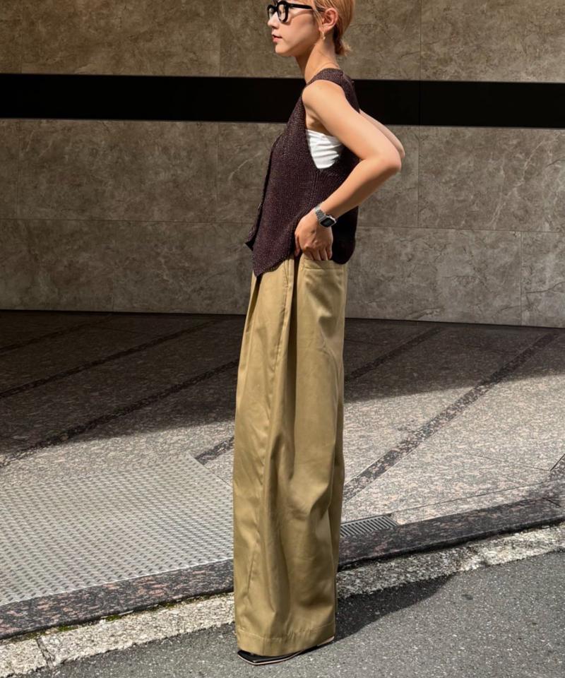 【低身長・高身長対応/サイズ展開あり】【新色追加】スタイルアップ柔らかワイドイージーパンツ