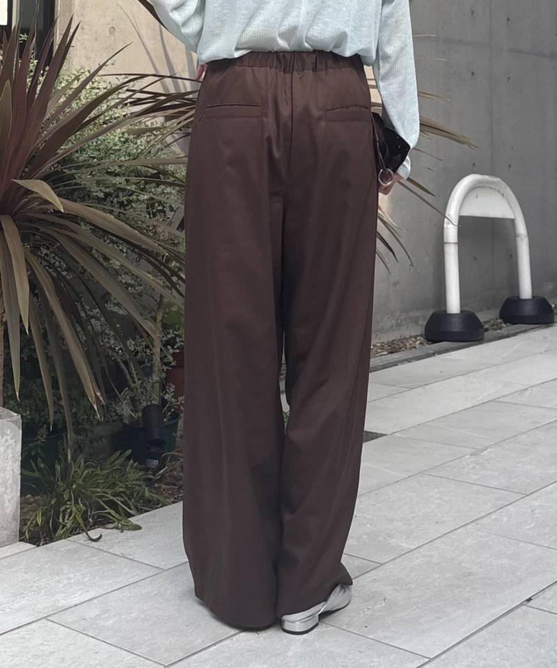 【低身長・高身長対応/サイズ展開あり】【新色追加】スタイルアップ柔らかワイドイージーパンツ