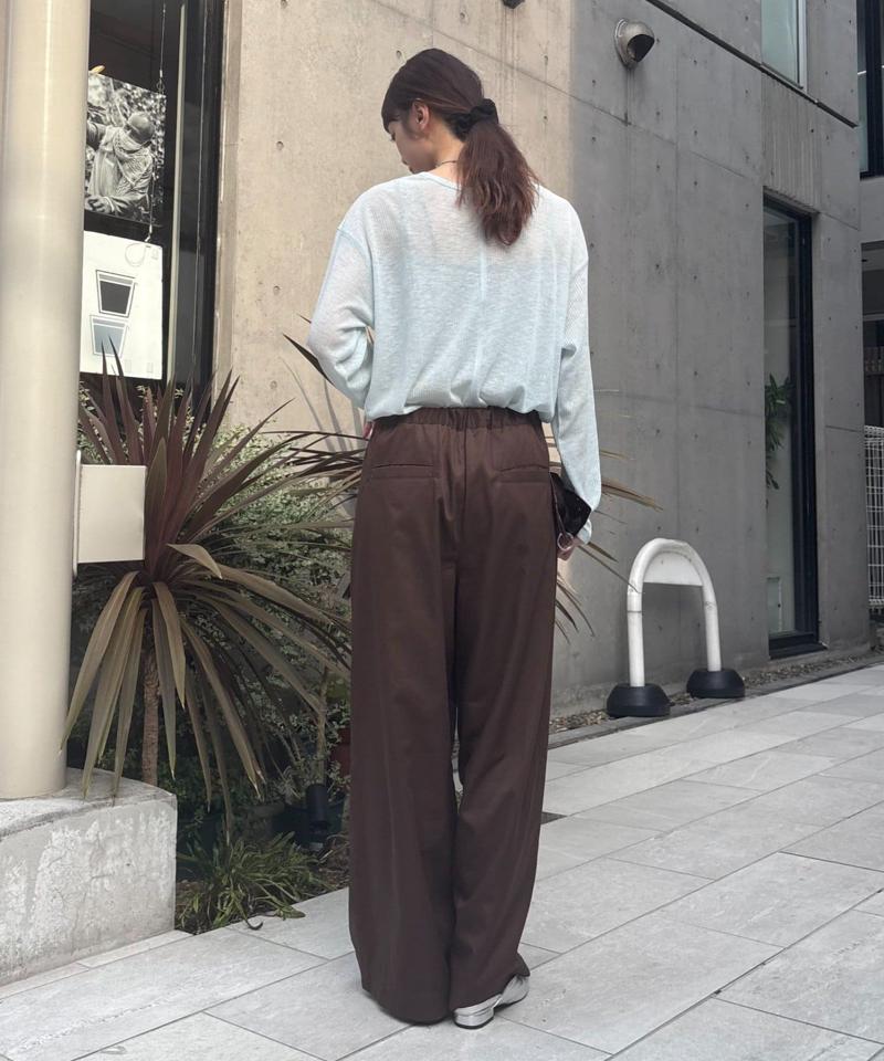 【低身長・高身長対応/サイズ展開あり】【新色追加】スタイルアップ柔らかワイドイージーパンツ