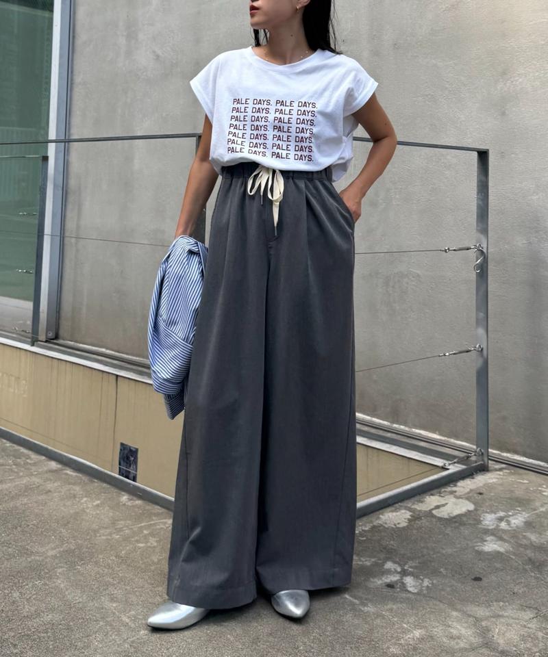 【低身長・高身長対応/サイズ展開あり】【新色追加】スタイルアップ柔らかワイドイージーパンツ