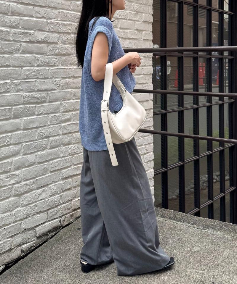 【低身長・高身長対応/サイズ展開あり】【新色追加】スタイルアップ柔らかワイドイージーパンツ